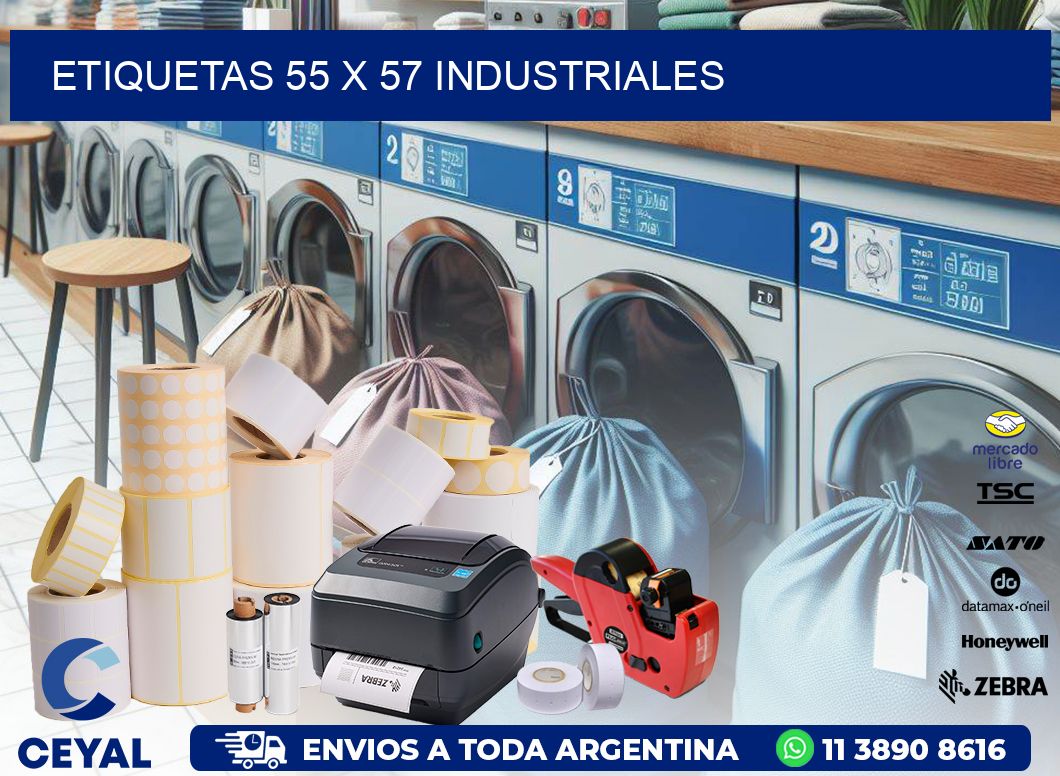 ETIQUETAS 55 x 57 INDUSTRIALES