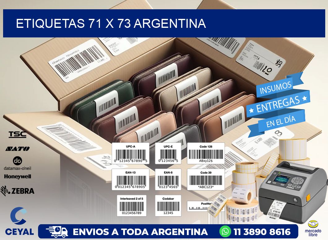 ETIQUETAS 71 x 73 ARGENTINA