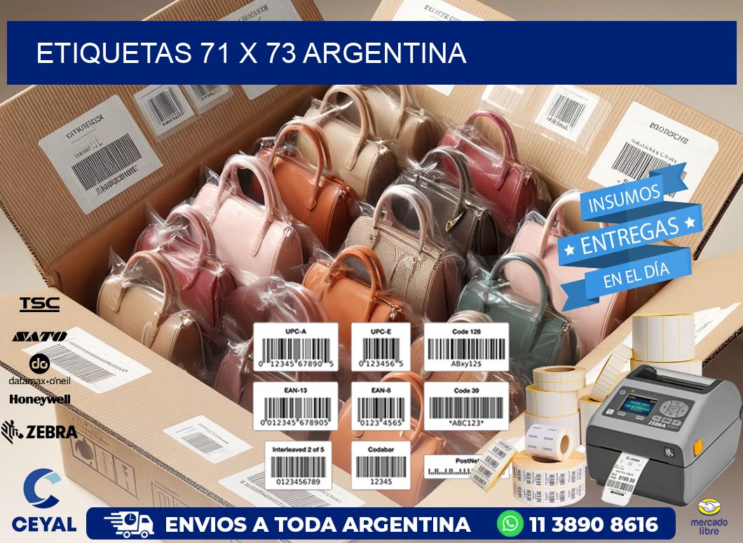 ETIQUETAS 71 x 73 ARGENTINA