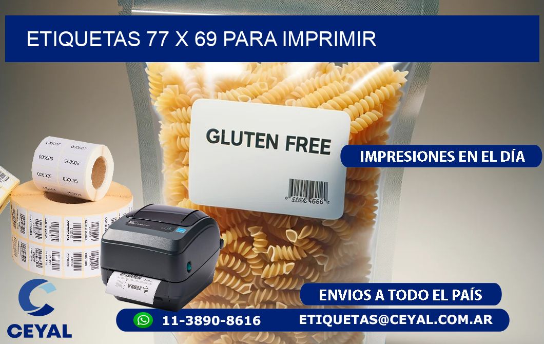 ETIQUETAS 77 x 69 PARA IMPRIMIR