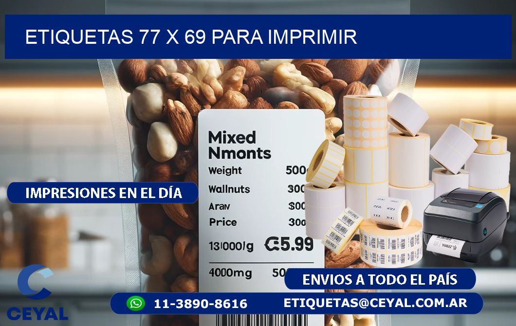 ETIQUETAS 77 x 69 PARA IMPRIMIR