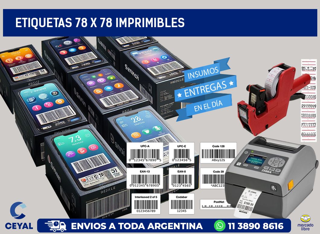 ETIQUETAS 78 x 78 IMPRIMIBLES