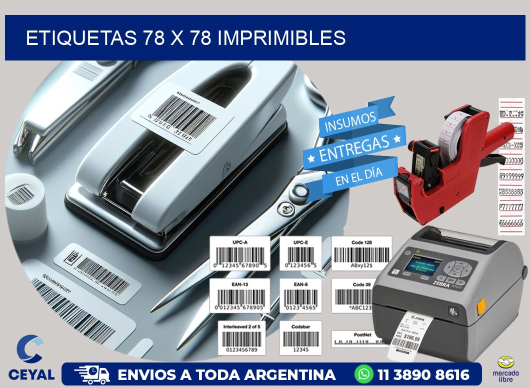 ETIQUETAS 78 x 78 IMPRIMIBLES