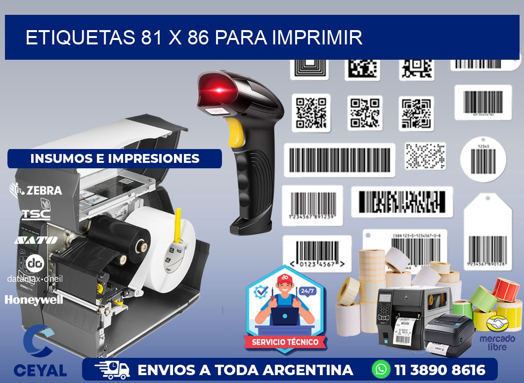 ETIQUETAS 81 x 86 PARA IMPRIMIR