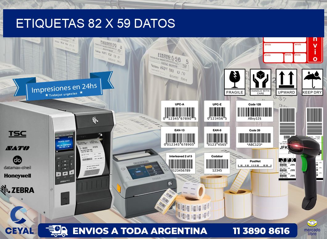 ETIQUETAS 82 x 59 DATOS