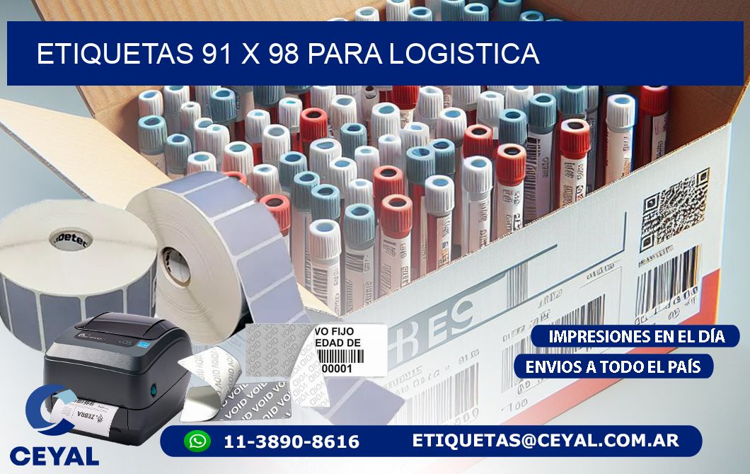 ETIQUETAS 91 x 98 PARA LOGISTICA