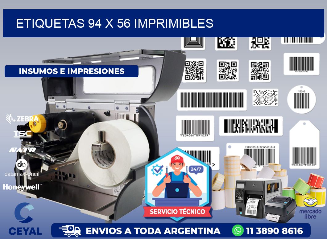 ETIQUETAS 94 x 56 IMPRIMIBLES