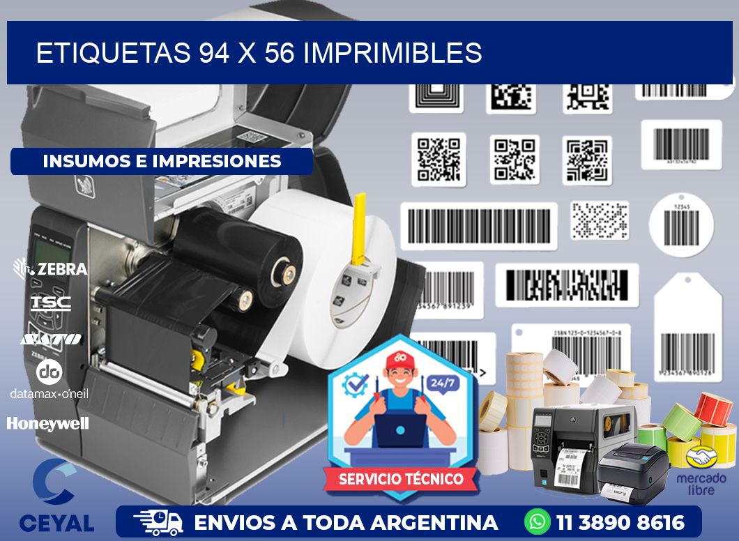 ETIQUETAS 94 x 56 IMPRIMIBLES