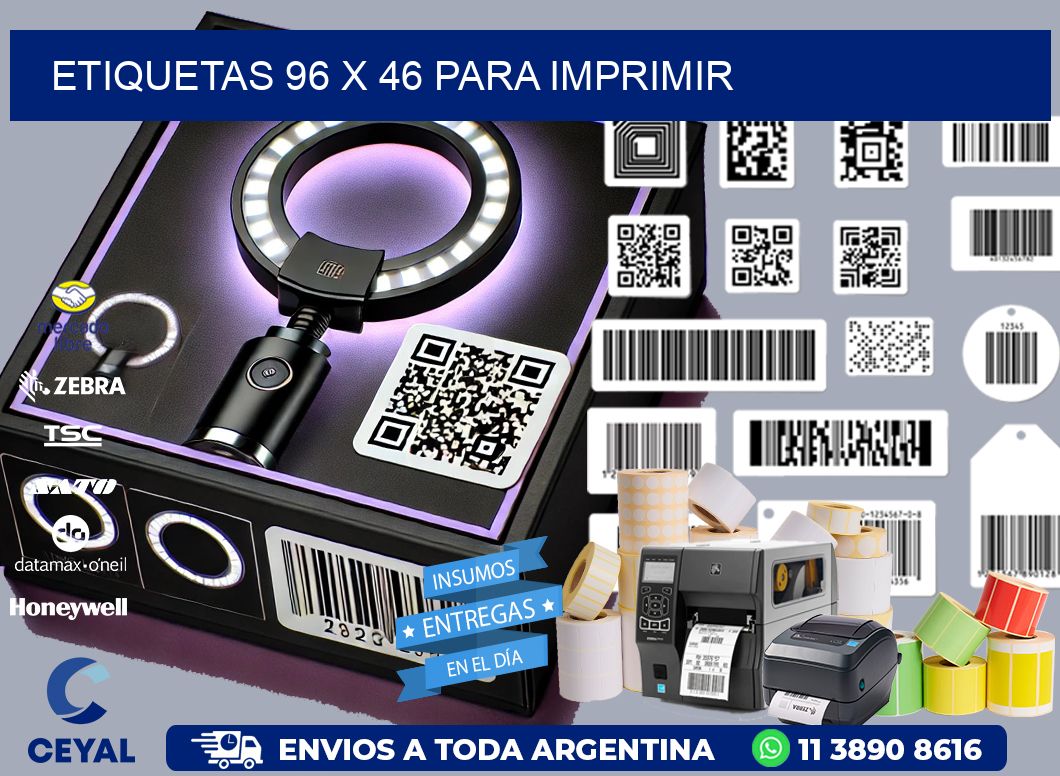 ETIQUETAS 96 x 46 PARA IMPRIMIR
