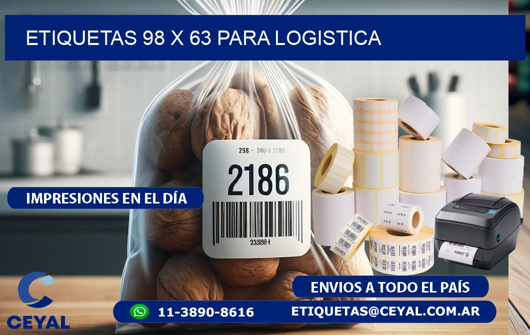 ETIQUETAS 98 x 63 PARA LOGISTICA