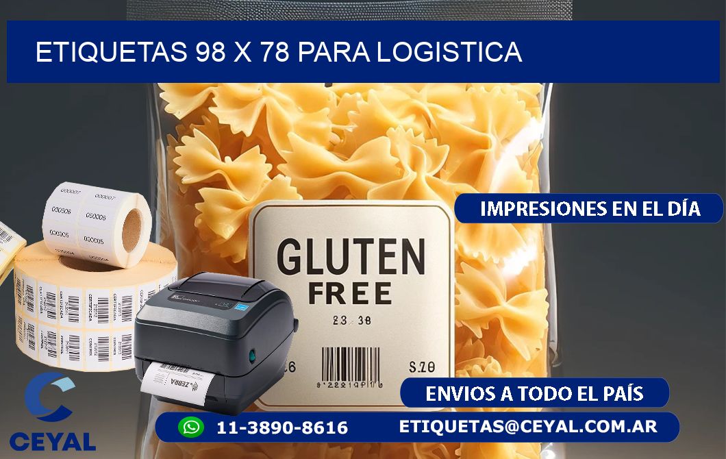 ETIQUETAS 98 x 78 PARA LOGISTICA