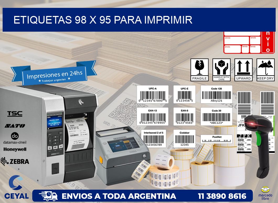 ETIQUETAS 98 x 95 PARA IMPRIMIR