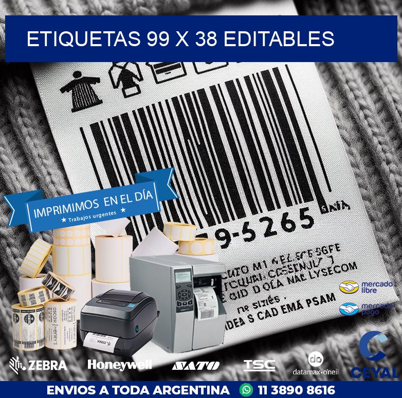 ETIQUETAS 99 x 38 EDITABLES