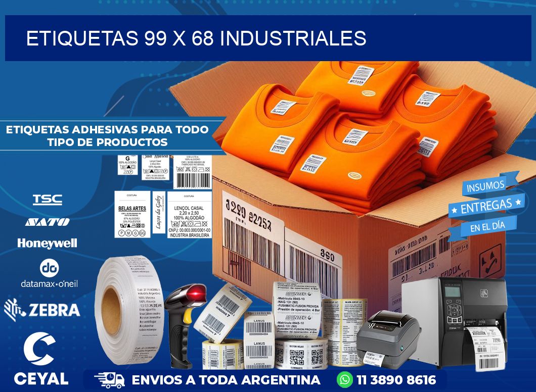 ETIQUETAS 99 x 68 INDUSTRIALES