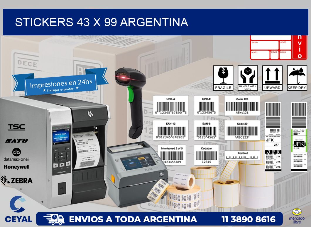 STICKERS 43 x 99 ARGENTINA