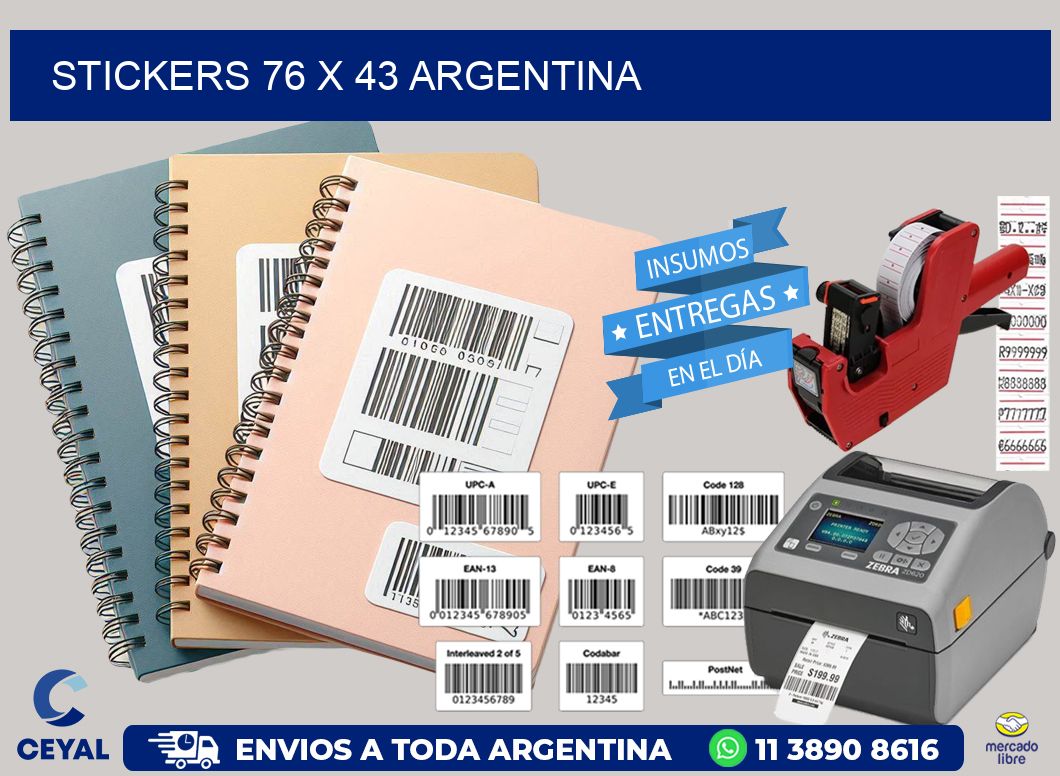 STICKERS 76 x 43 ARGENTINA
