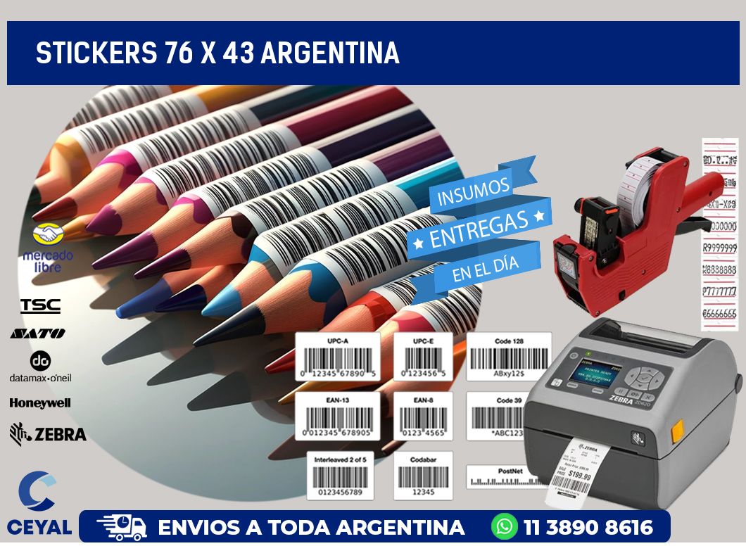 STICKERS 76 x 43 ARGENTINA