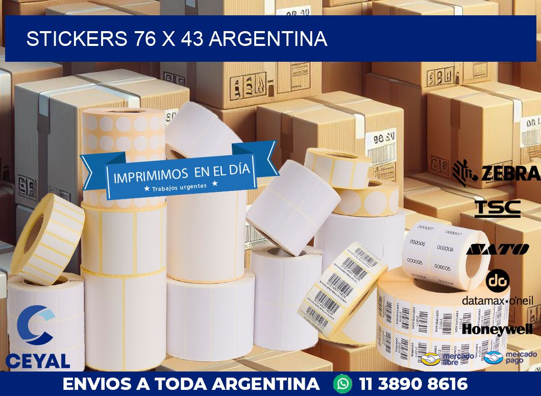STICKERS 76 x 43 ARGENTINA