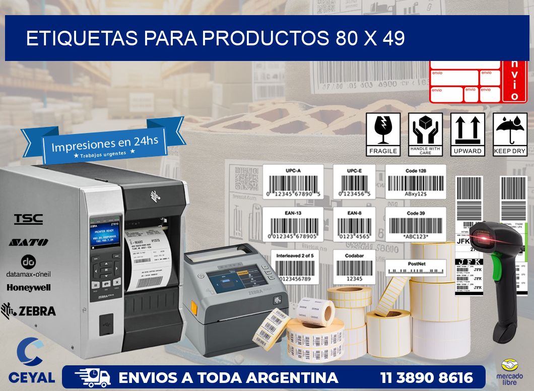 etiquetas para productos 80 x 49