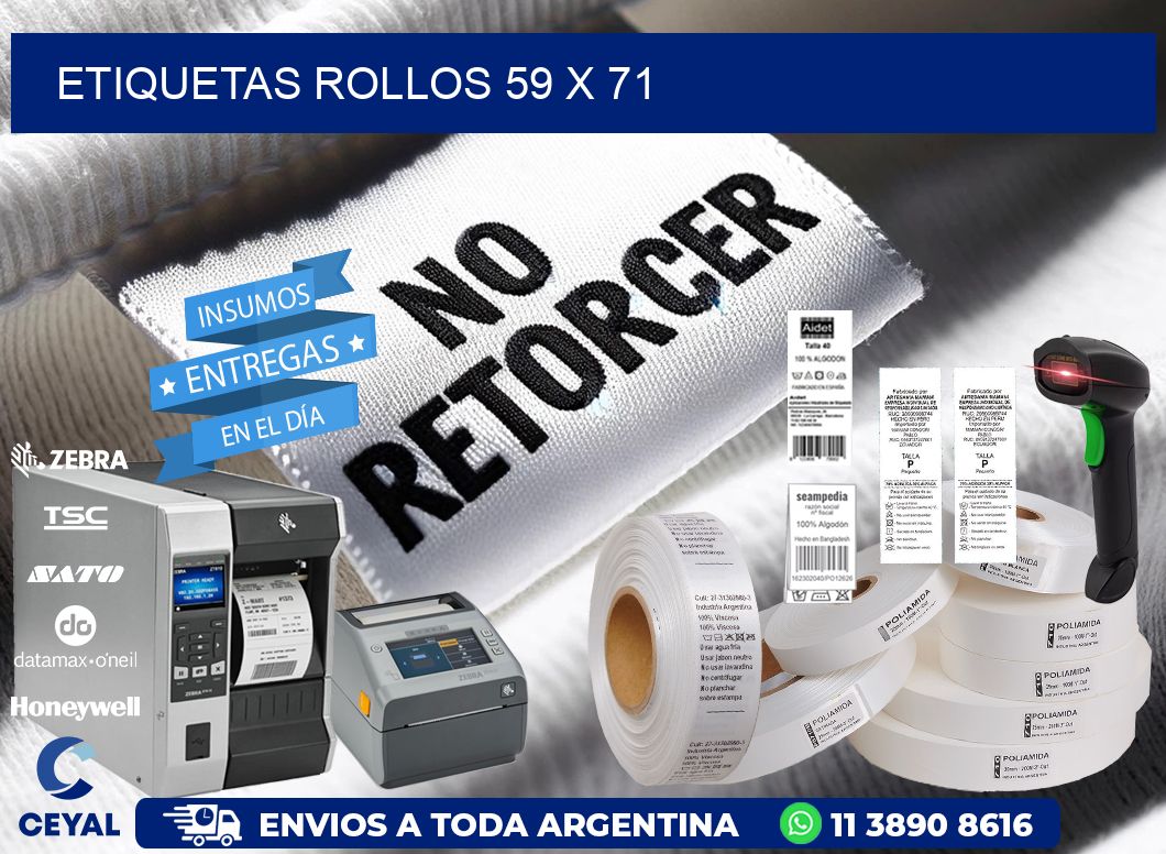 etiquetas rollos 59 x 71