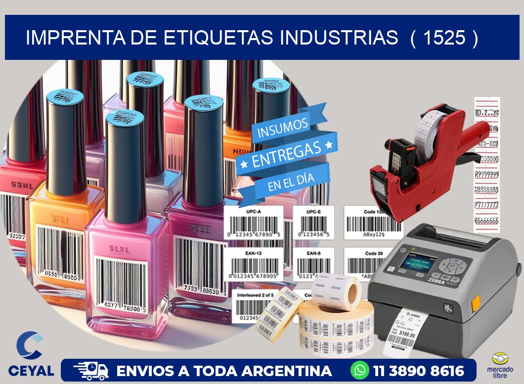 imprenta de etiquetas industrias  ( 1525 )