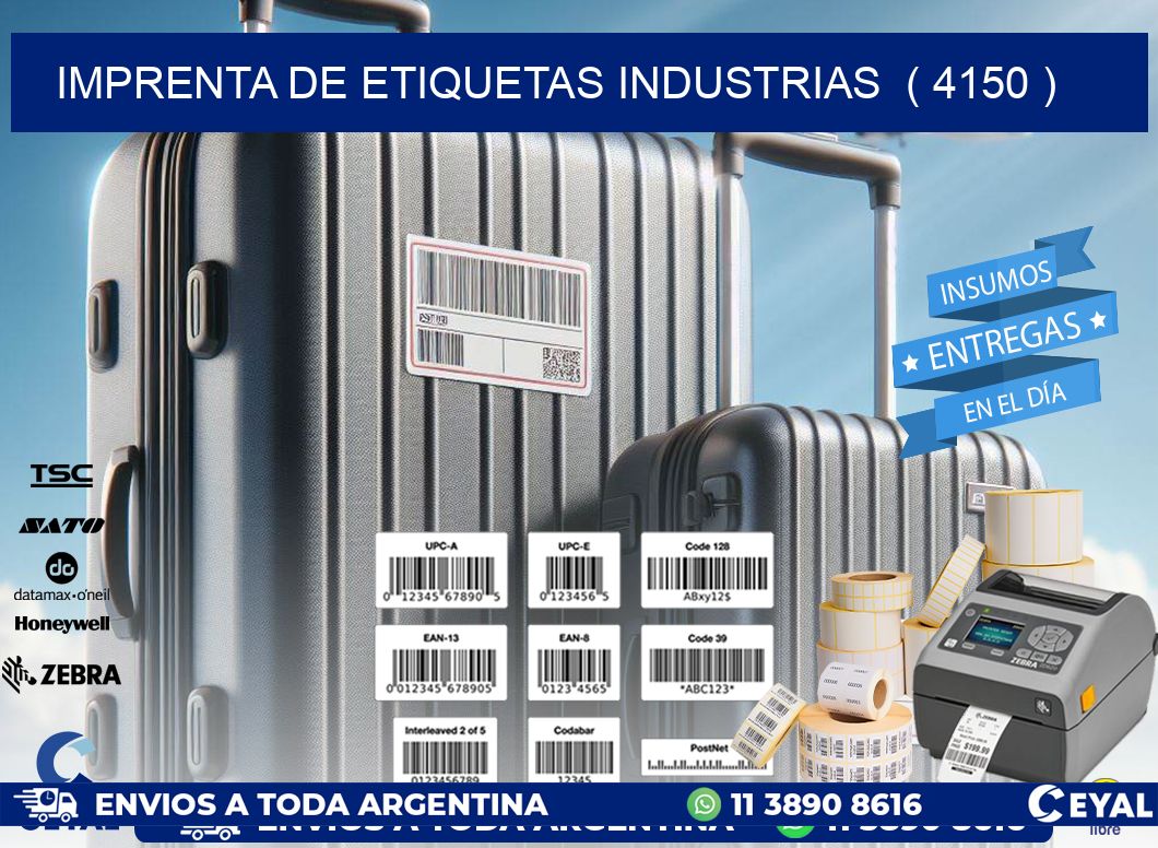 imprenta de etiquetas industrias  ( 4150 )