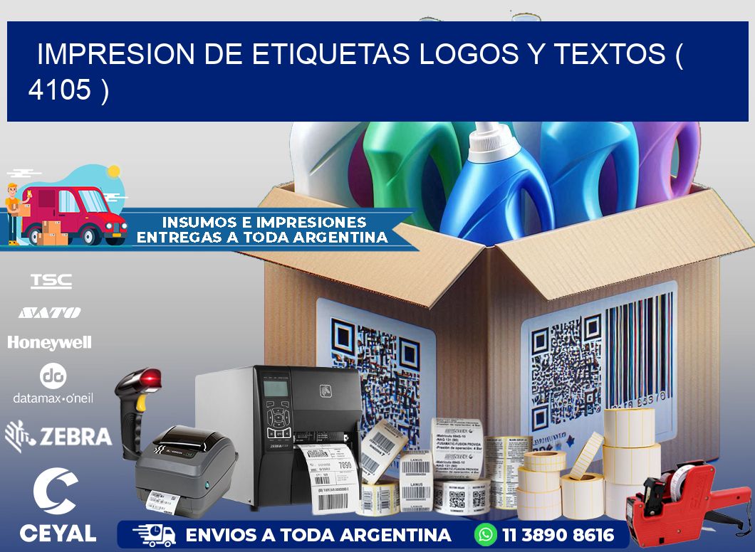 impresion de etiquetas logos y textos ( 4105 )