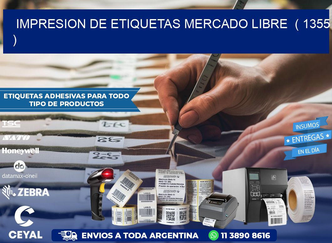 impresion de etiquetas mercado libre  ( 1355 )
