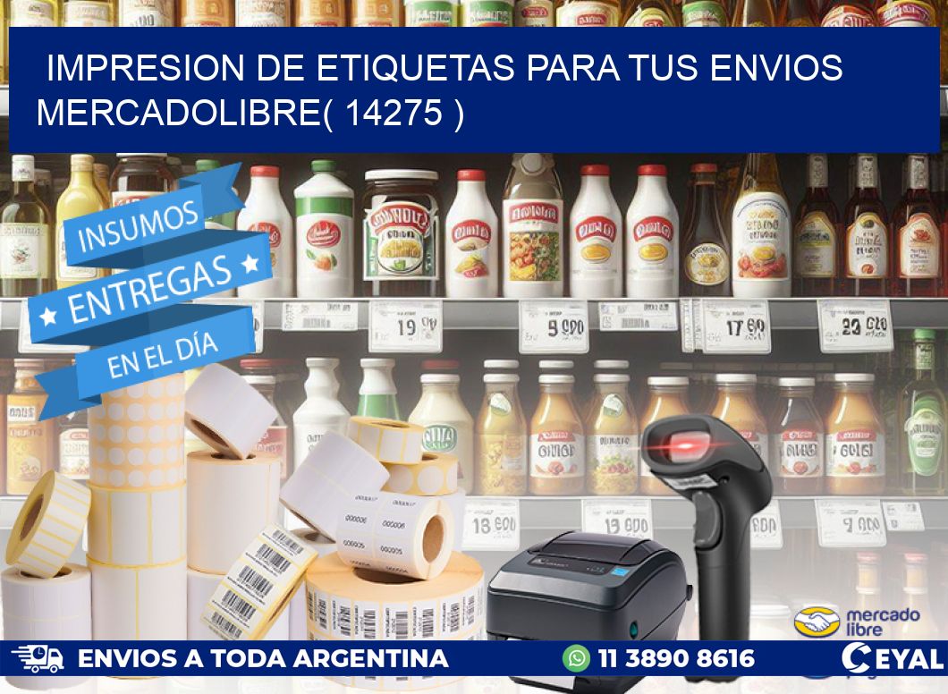 impresion de etiquetas para tus envios mercadolibre( 14275 )