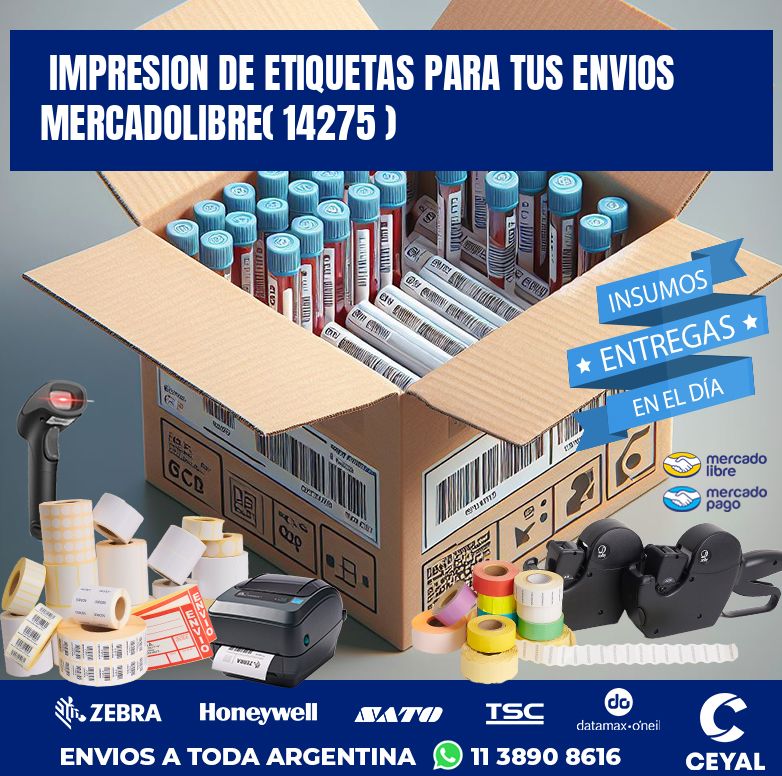 impresion de etiquetas para tus envios mercadolibre( 14275 )