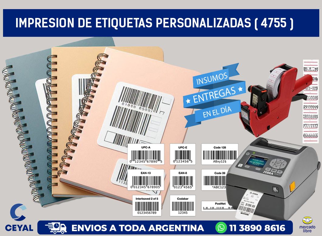 impresion de etiquetas personalizadas ( 4755 )