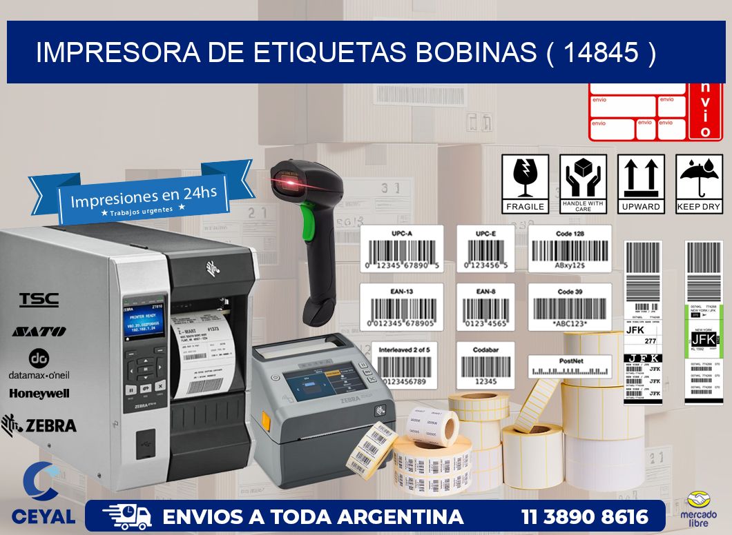impresora de etiquetas bobinas ( 14845 )
