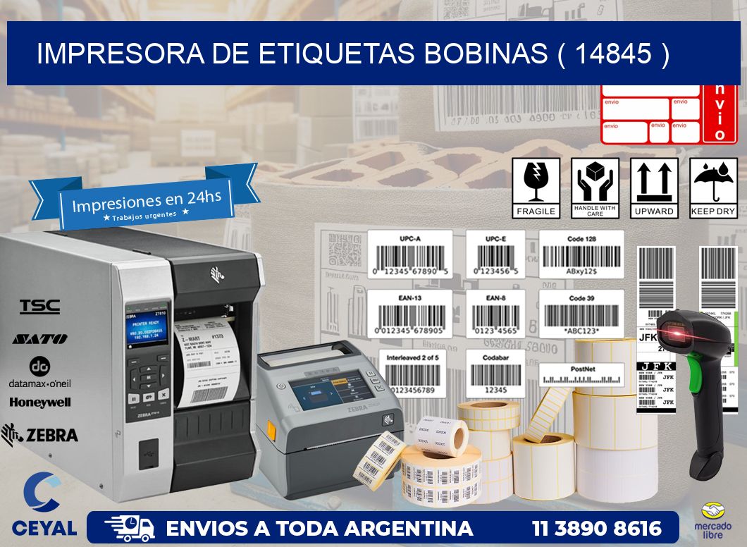 impresora de etiquetas bobinas ( 14845 )