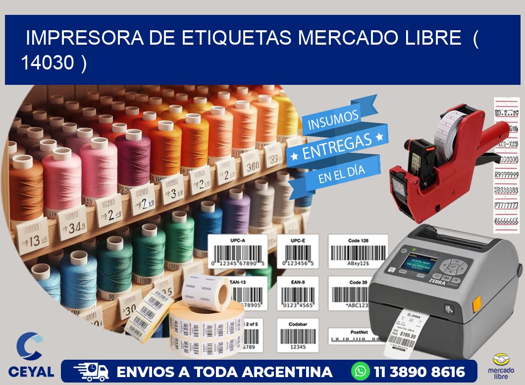 impresora de etiquetas mercado libre  ( 14030 )