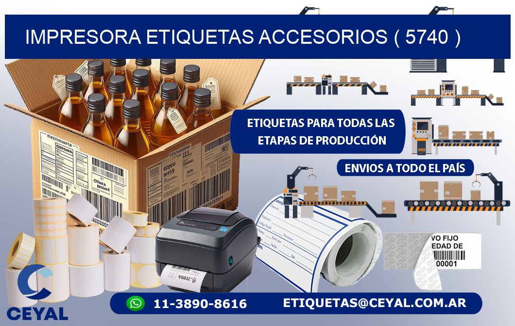 impresora etiquetas accesorios ( 5740 )