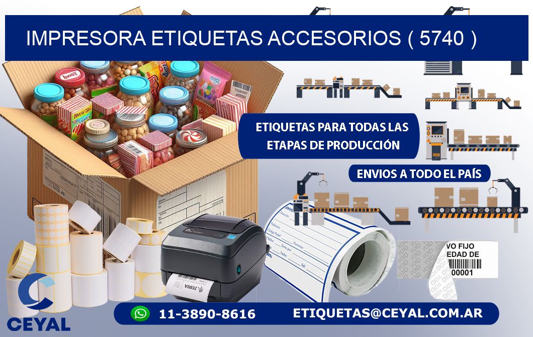 impresora etiquetas accesorios ( 5740 )