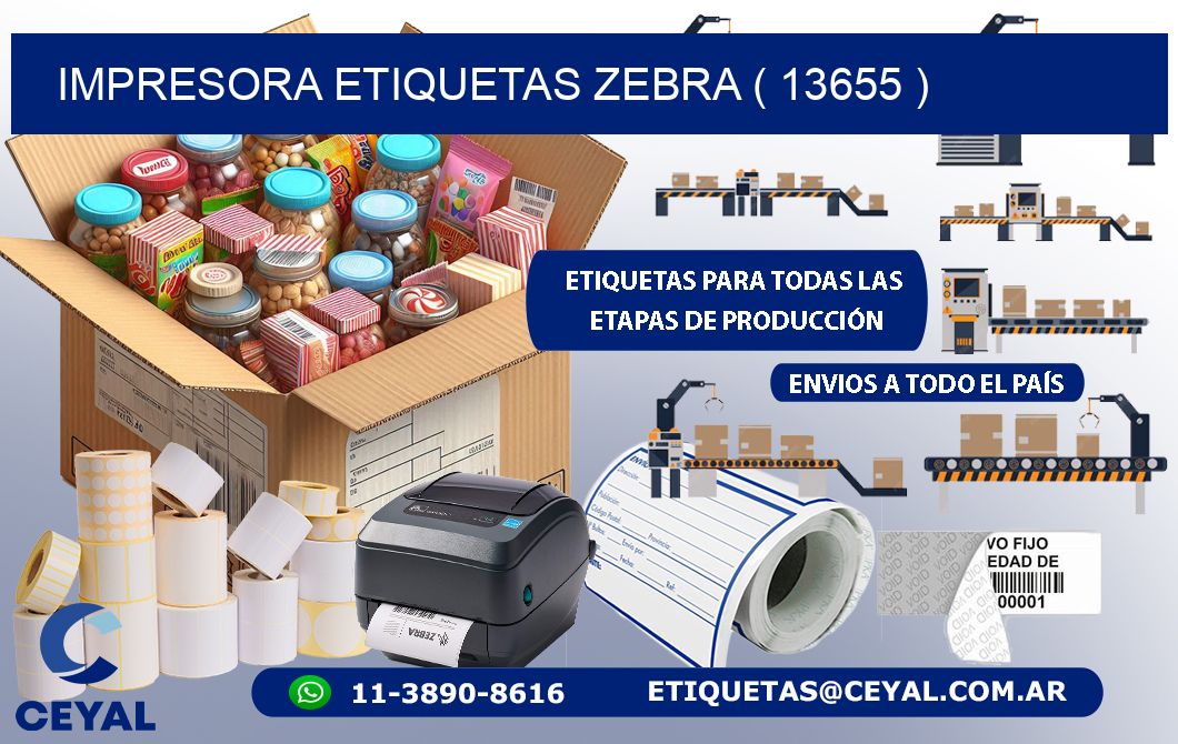 impresora etiquetas zebra ( 13655 )