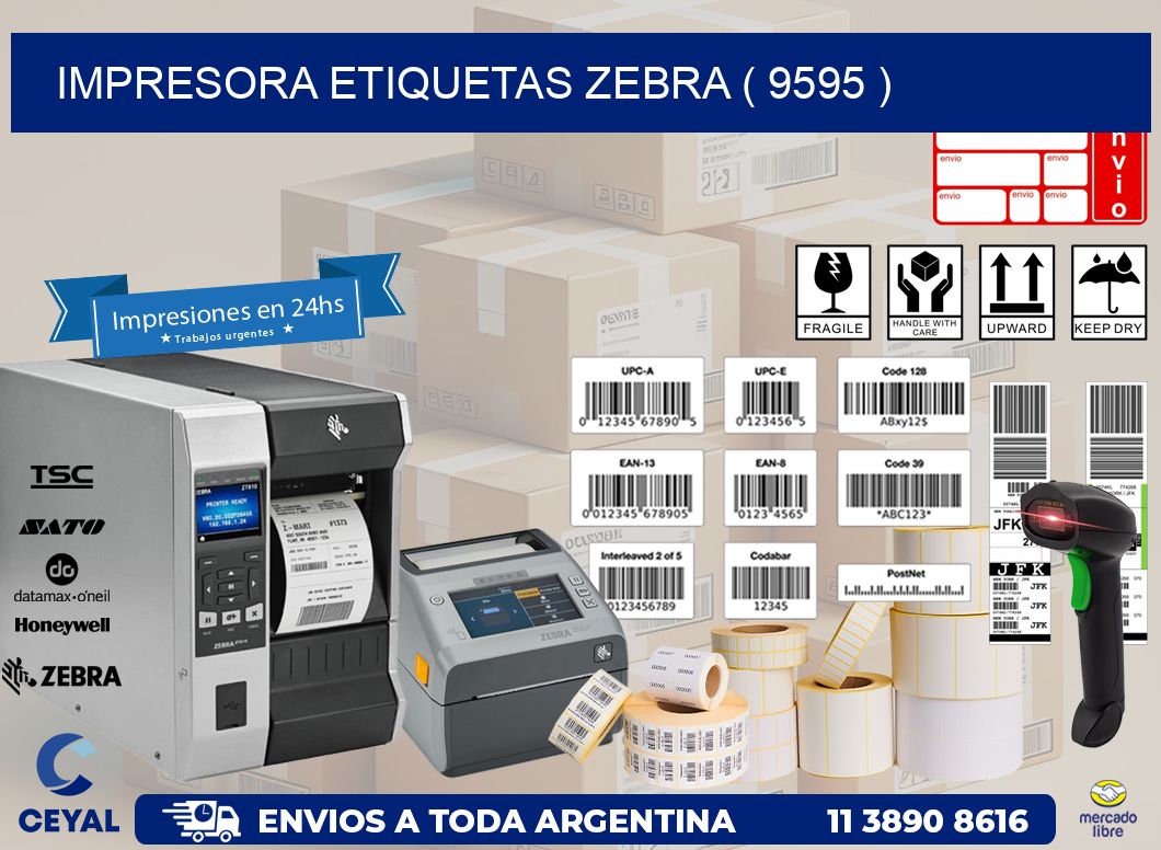 impresora etiquetas zebra ( 9595 )
