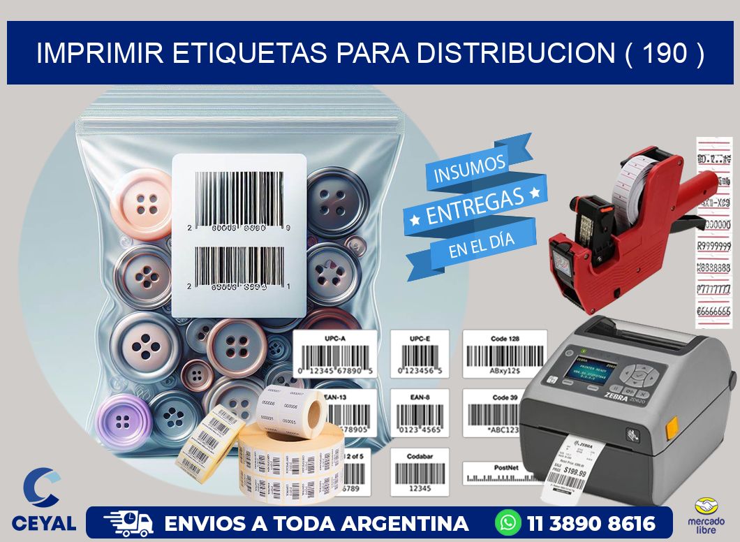 imprimir etiquetas para distribucion ( 190 )