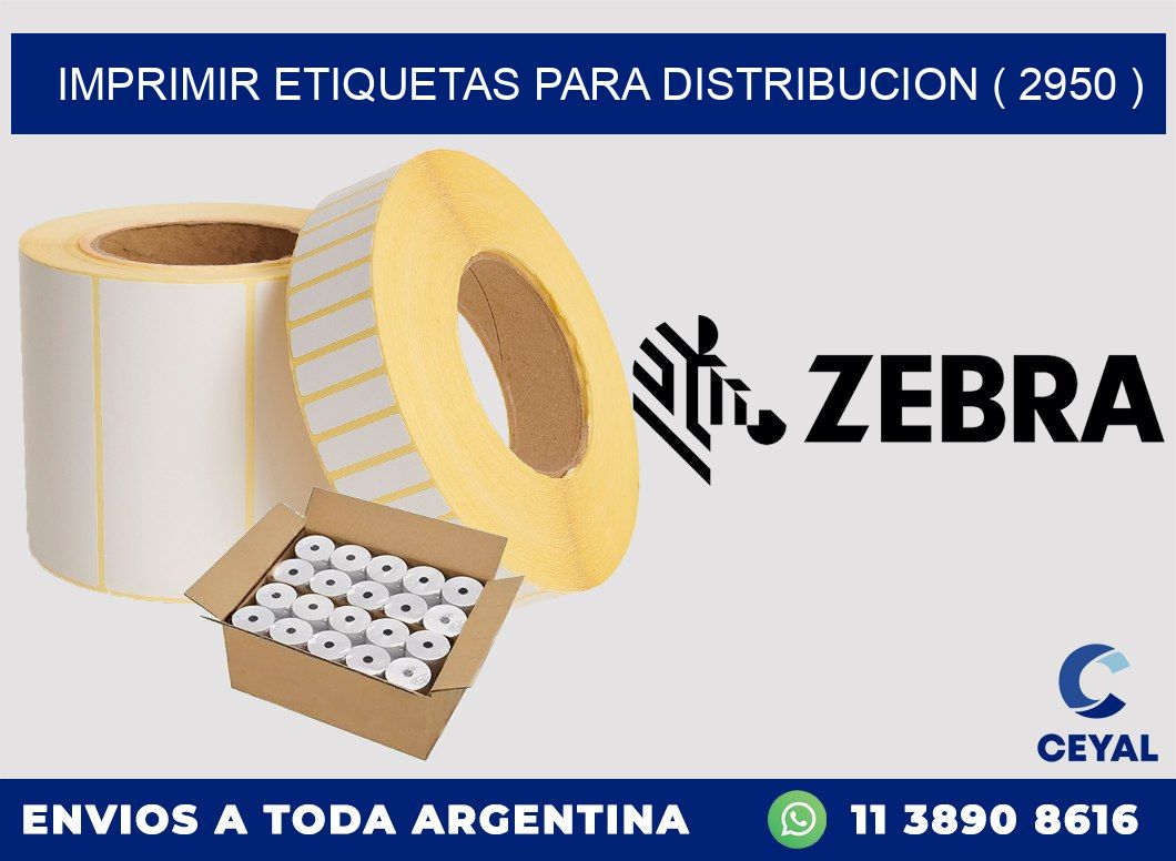 imprimir etiquetas para distribucion ( 2950 )