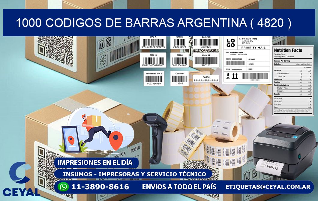 1000 codigos de barras argentina ( 4820 )
