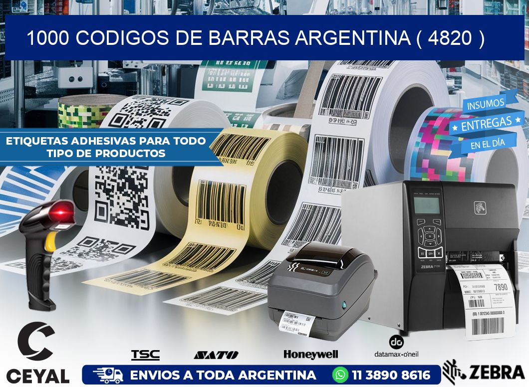 1000 codigos de barras argentina ( 4820 )