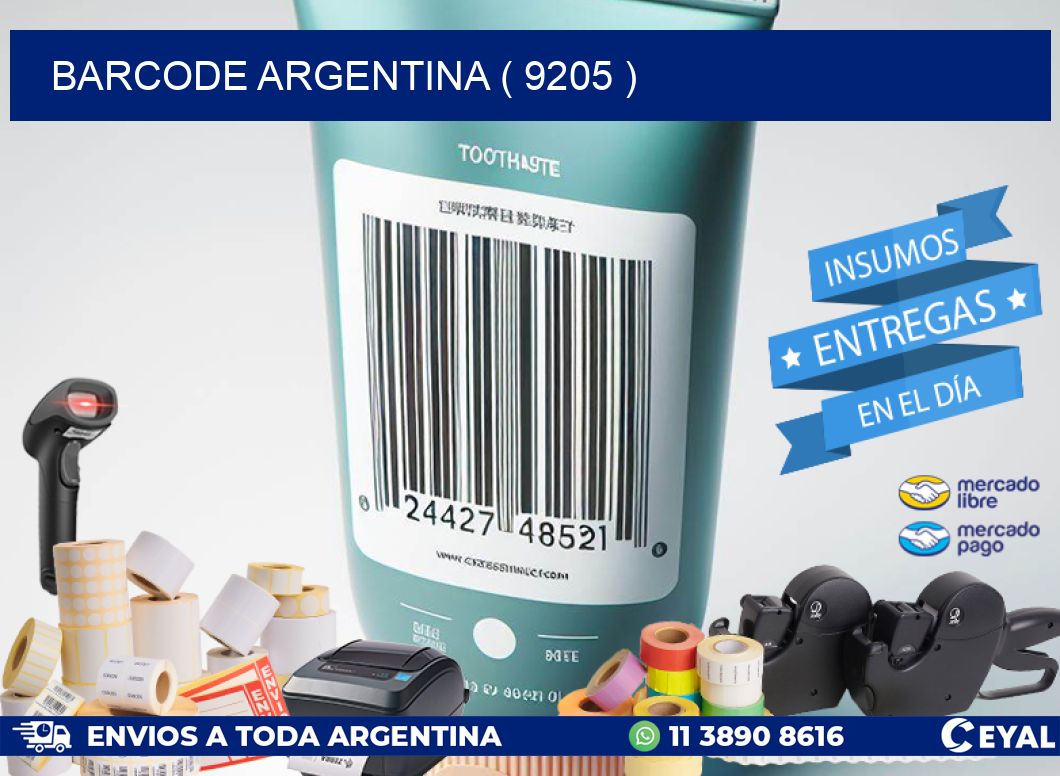 BARCODE ARGENTINA ( 9205 )