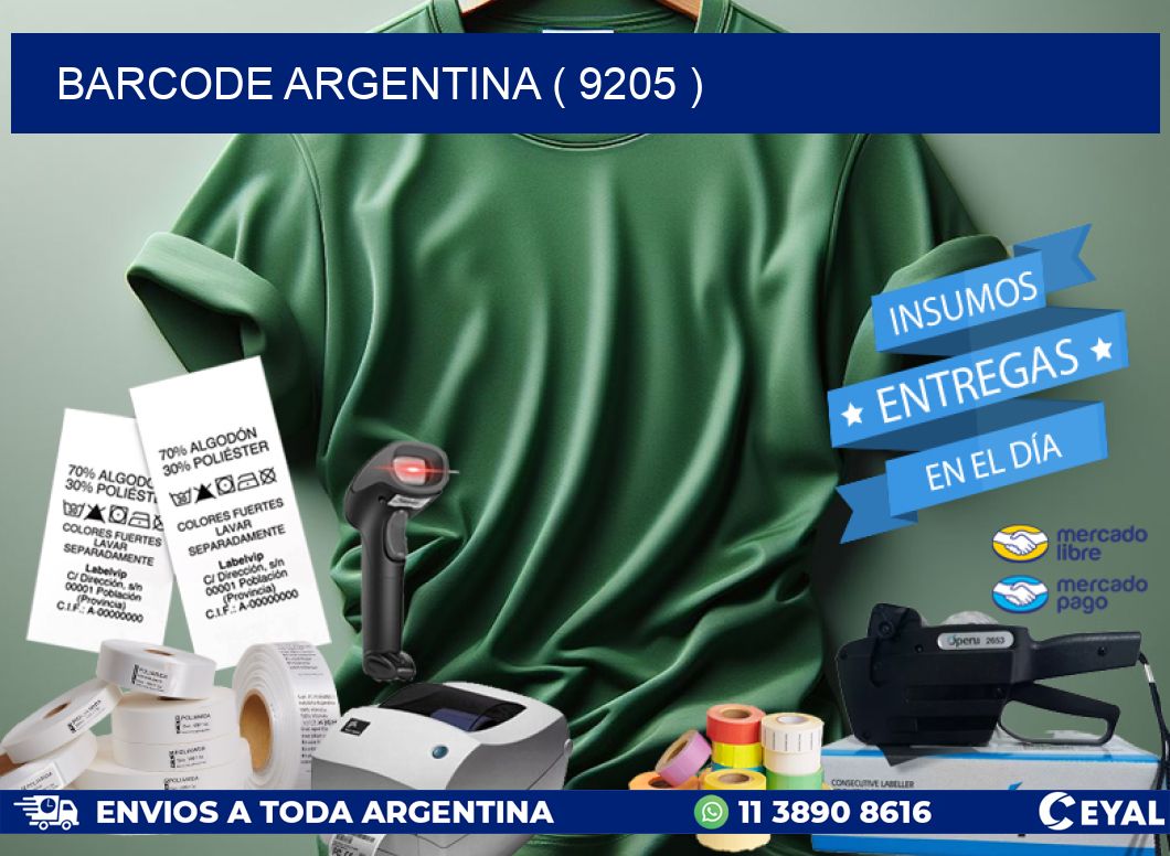 BARCODE ARGENTINA ( 9205 )