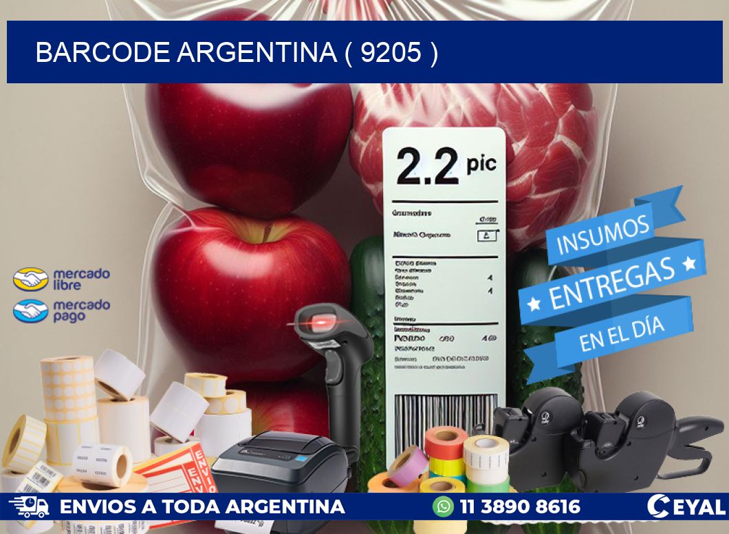 BARCODE ARGENTINA ( 9205 )