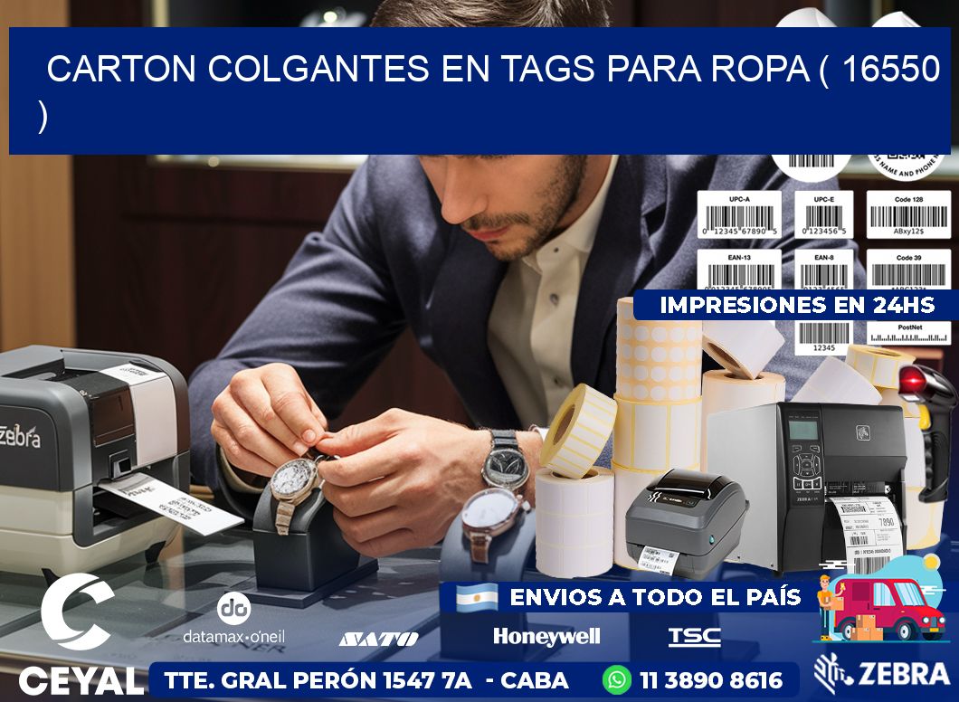 CARTON COLGANTES EN TAGS PARA ROPA ( 16550 )
