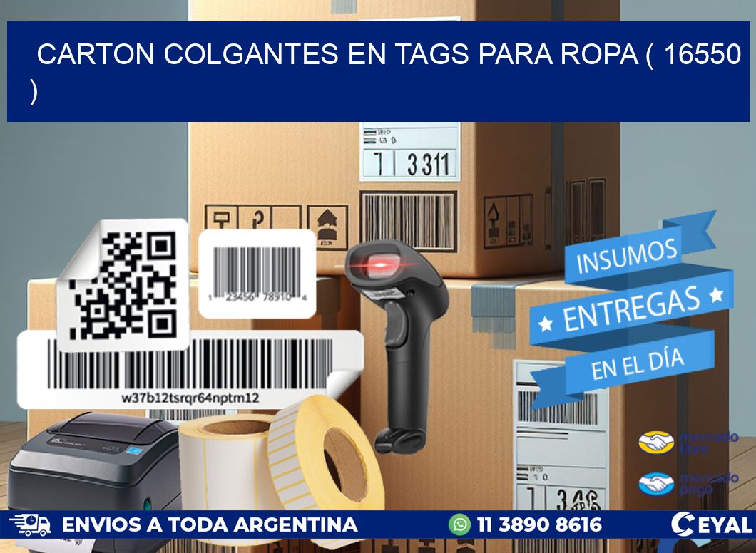 CARTON COLGANTES EN TAGS PARA ROPA ( 16550 )