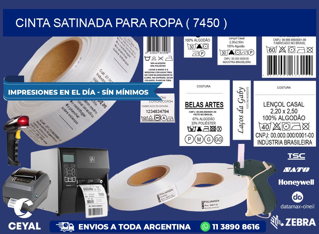 CINTA SATINADA PARA ROPA ( 7450 )