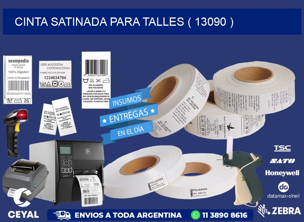 CINTA SATINADA PARA TALLES ( 13090 )