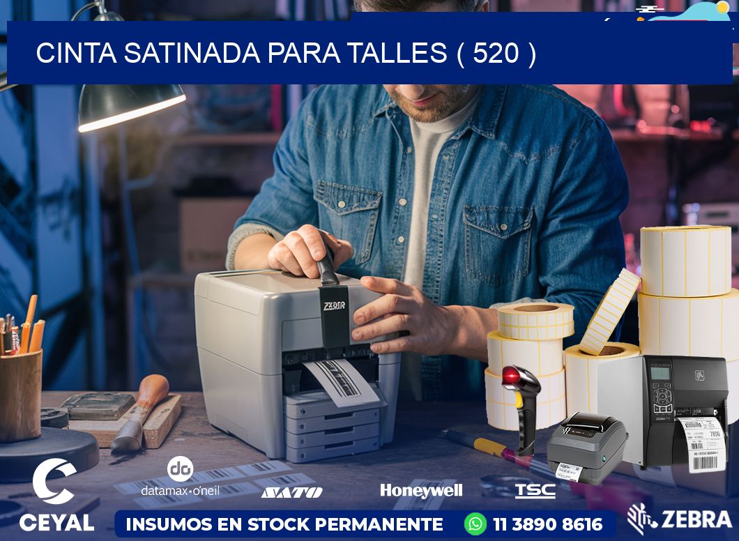 CINTA SATINADA PARA TALLES ( 520 )